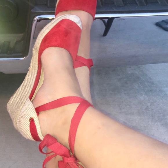Shoes - Sale!!! Wow 🤩 Ankle Tie Espadrille Wedge